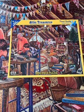 White Mountain Attic Treasures Puzzle - Really Challenging!